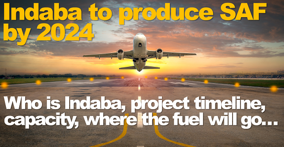 Indaba Renewable Fuels to produce 6,500 barrels per day SAF in 2 locations using Haldor Topsoe tech