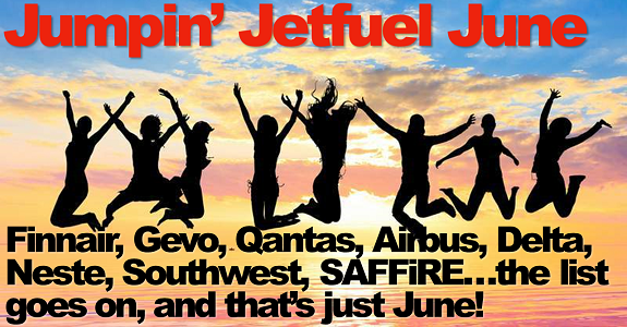 Jumpin’ Jetfuel June – Finnair, Gevo, Qantas, Airbus, Delta, Neste, Southwest, SAFFiRE and more SAF just this month!
