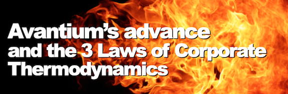 Avantium’s advance and the Laws of Corporate Thermodynamics