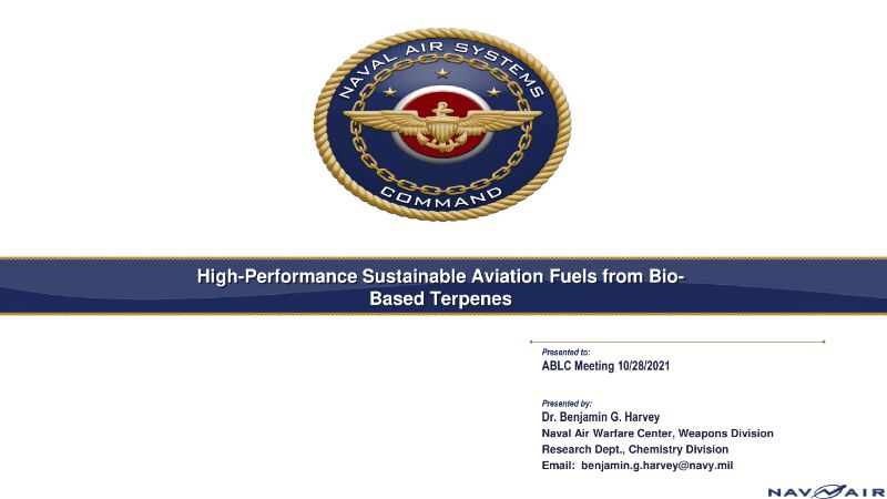Why Terpenes in Jet Fuels?: The Digest’s 2022 Multi-Slide Guide to SAF from Biobased Terpenes