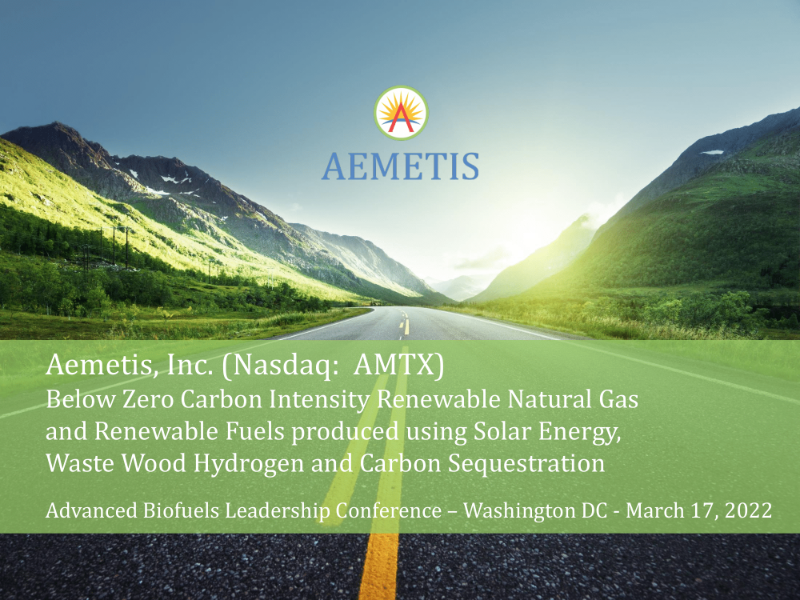 RNG, Renewable Fuels from Solar, Waste Wood & Carbon: The Digest’s 2022 Multi-Slide Guide to Aemetis
