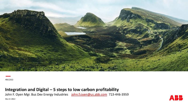 5 Steps to Low Carbon Profitability: The Digest’s 2022 Multi-Slide Guide to ABB