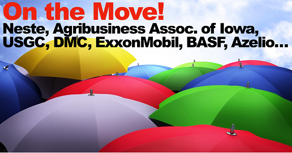 On the Move – Neste, Agribusiness Association of Iowa, USGC, DMC, ExxonMobil, and more