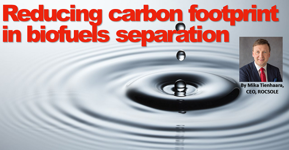 Reducing the carbon footprint in biofuels separation