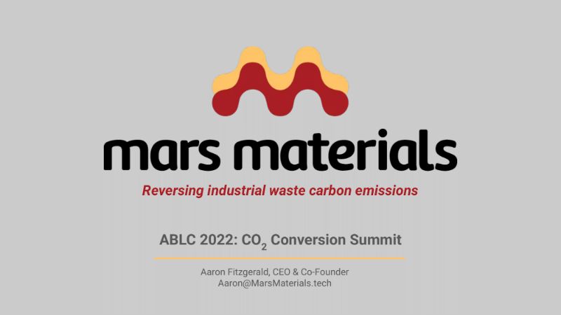 Converting CO2 into Market Products: The Digest’s 2022 Multi-Slide Guide to Mars Materials
