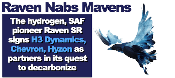 Raven Nabs Mavens: The hydrogen pioneer signs H3 Dynamics, Chevron, Hyzon as partners in its quest to decarbonize