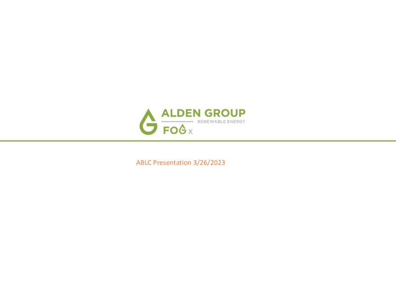 The Digest’s 2023 Multi-Slide Guide to Alden Group